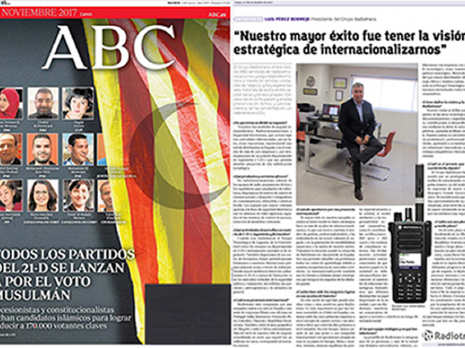 Periódico ABC. Entrevista Luis Pérez Bermejo, Presidente Grupo Radiotrans